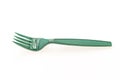 Green plastic forks Royalty Free Stock Photo