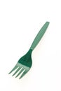 Green plastic forks Royalty Free Stock Photo