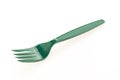 Green plastic forks Royalty Free Stock Photo