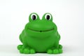 Green plastic frog Royalty Free Stock Photo