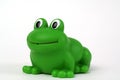 Green plastic frog Royalty Free Stock Photo