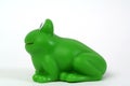 Green plastic frog Royalty Free Stock Photo