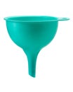 Green plastic funnel isolated Royalty Free Stock Photo