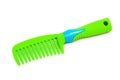 Green plastic hairbrush Royalty Free Stock Photo