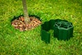 plastic lawn edge tape for flowerbed and tree edging