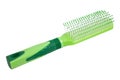 Green plastic massage comb Royalty Free Stock Photo