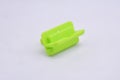 Green plastic push pull cover plug