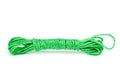 Green plastic rope reeling