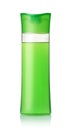 Green plastic shampoo bottle Royalty Free Stock Photo