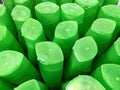 Green Plastic Shampoo Bottles Royalty Free Stock Photo