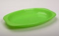 Green plastic tableware