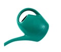 Green plastic watering can isolated on white background. Watering can Royalty Free Stock Photo