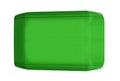 Green platic can isolated Royalty Free Stock Photo