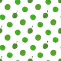 Green Plum design for textile fabrics. Cute and sour plums.