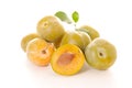 Green plum Royalty Free Stock Photo