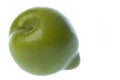 Green Plum Macro Isolated Royalty Free Stock Photo
