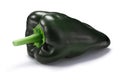 Green Poblano/Ancho pepper, paths Royalty Free Stock Photo