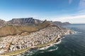 Green Point and Sea Point (Cape Town, South Africa), aerial view Royalty Free Stock Photo