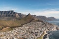 Green Point and Sea Point (Cape Town, South Africa), aerial view Royalty Free Stock Photo