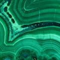 The green malachite. An ornamental stone. Photo texture. Macro