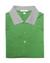 Green polo shirt isolated on white Royalty Free Stock Photo