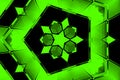 Green polygon star background design image