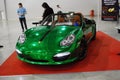 Green Porsche Boxster 987 in Crocus Expo 2012