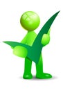 Green positive symbol Royalty Free Stock Photo