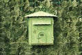 Green postbox