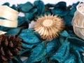 Green Potpourri Royalty Free Stock Photo