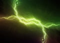 Green power plasma abstract Royalty Free Stock Photo