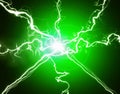 Green Power Plasma Energy Royalty Free Stock Photo