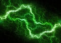 Green power, plasma and energy Royalty Free Stock Photo