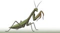 Praying mantis Mantodea order is depicted in a digital illustratio Royalty Free Stock Photo