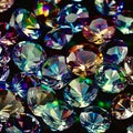 Green precious diamonds stones closeup super sparkling opal topaz ruby amethyst aquamarine. desktop wallpaper. precious