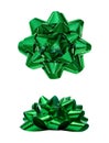 Green Present Holiday Bow Royalty Free Stock Photo