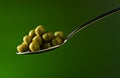 Green preserved peas