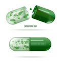 Medicines with Probiotic Bacteria Realistic Vector