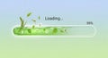 Green Progress Bar Loading Screen Interface Royalty Free Stock Photo