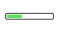 Green Progress Bar Vector Icon, Loading and Completion Indicator, vector design Generative AI Royalty Free Stock Photo