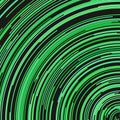 Green psychedelic abstract circular line background design