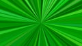 Green psychedelic abstract star burst background from striped rays