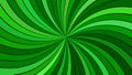 Green psychedelic geometrcial swirl stripe background Royalty Free Stock Photo