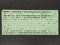 green punched card for programming Royalty Free Stock Photo