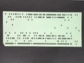 green punched card for programming Royalty Free Stock Photo