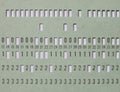 green punched card for programming Royalty Free Stock Photo