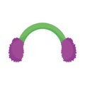 Green and purple ear muffs accessory