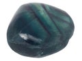 Green and purple fluorite macro isolated