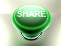 SHARE green pushbutton - 3D rendering