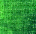 Green puzzle pattern